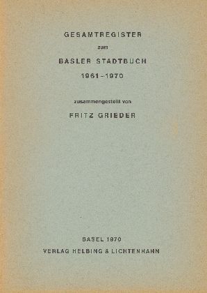 Basler Stadtbuch 1970