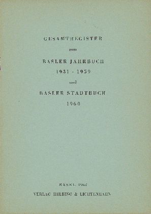 Basler Stadtbuch 1960