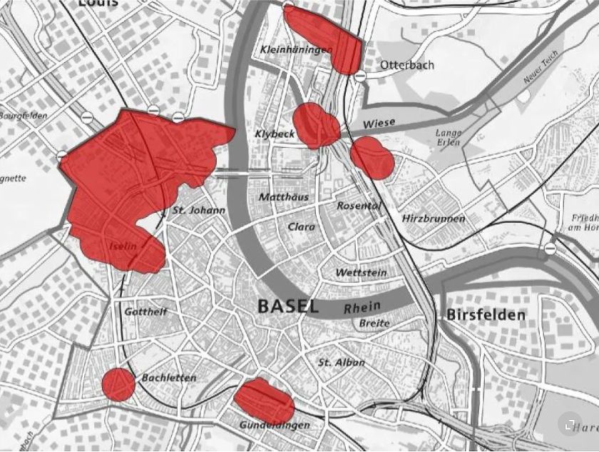 Verbreitungsgebiete der Tigermücke in Basel-Stadt – {source?html}