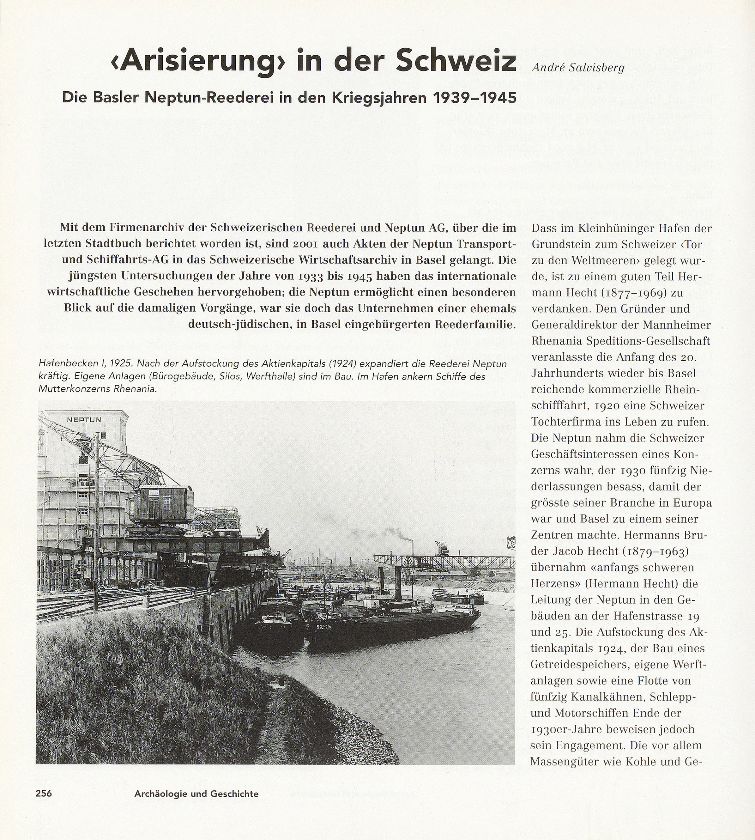 ‹Arisierung› in der Schweiz – Seite 1