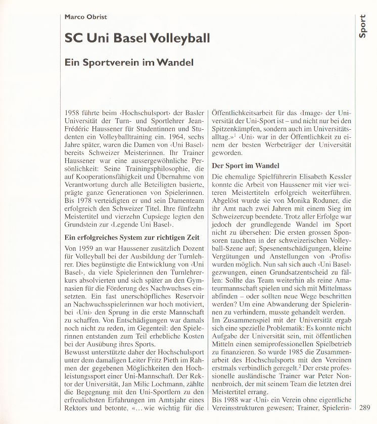 SC Uni Basel Volleyball – Seite 1