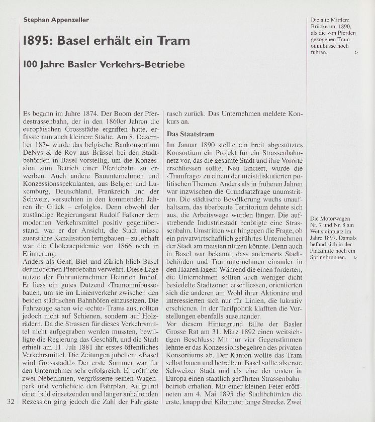 1895: Basel erhält ein Tram – Seite 1