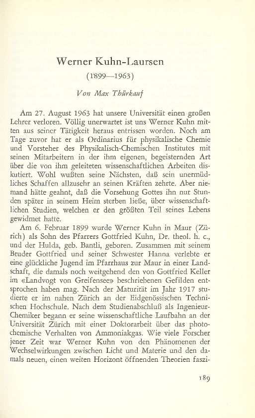 Werner Kuhn-Laursen (1899-1963) – Seite 1
