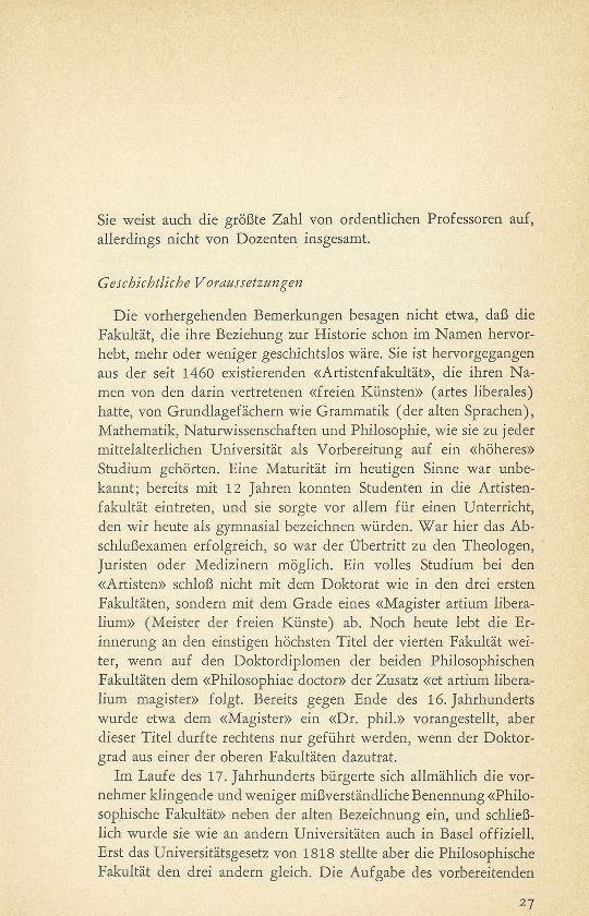 Die Philosophisch-Historische Fakultät der Universität Basel – Seite 2