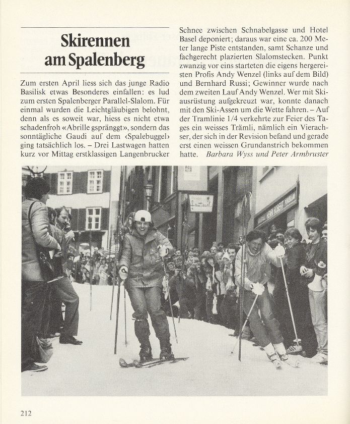 Skirennen am Spalenberg – Seite 1