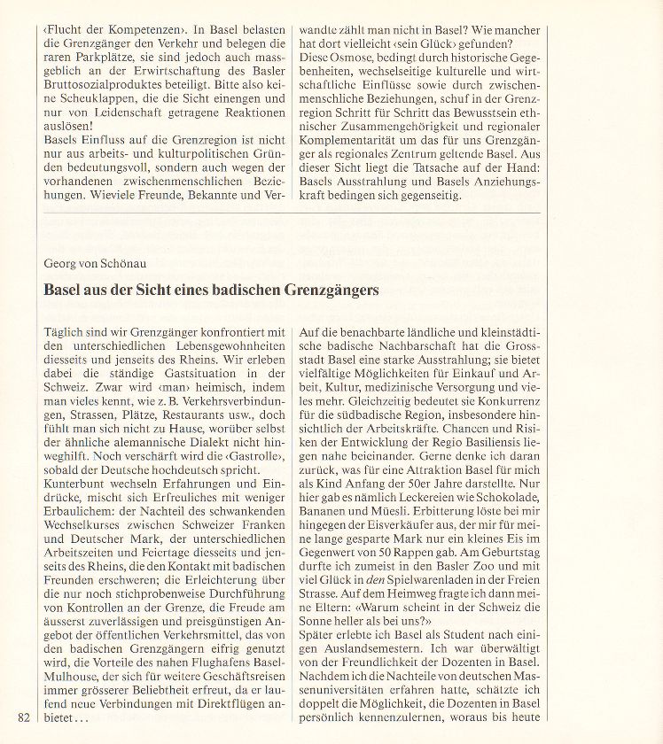 Basel und die Grenzgänger – die Grenzgänger und Basel – Seite 2