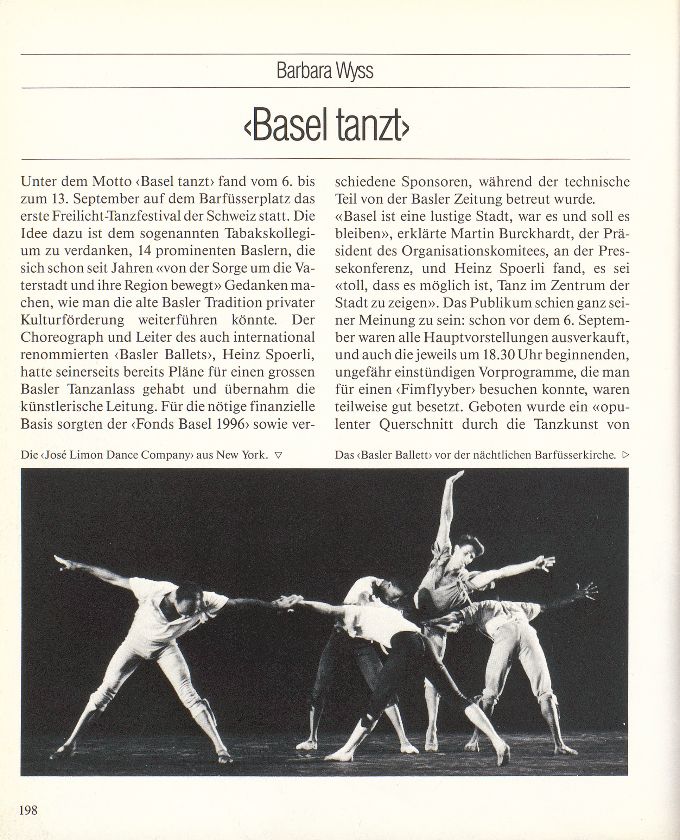 ‹Basel tanzt.› – Seite 1