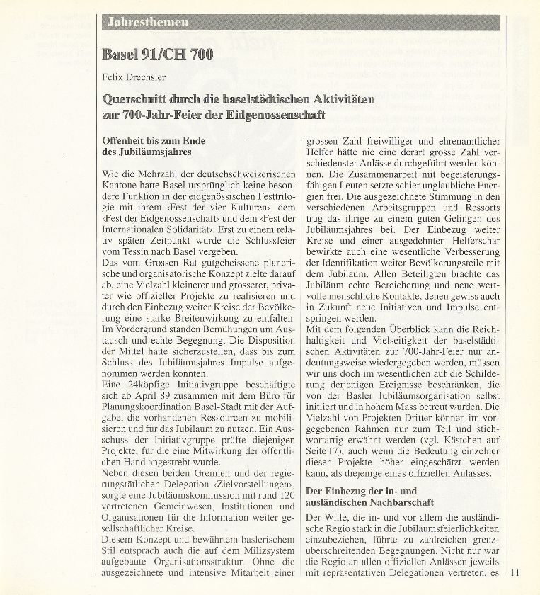 Basel 91/CH 700 – Seite 1