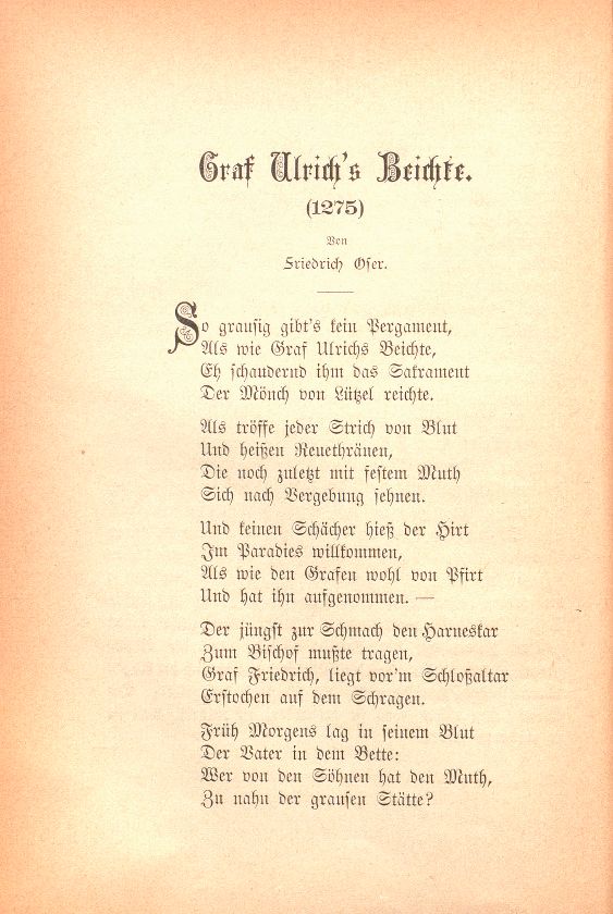 Graf Ulrich's Beichte [Gedicht] – Seite 3