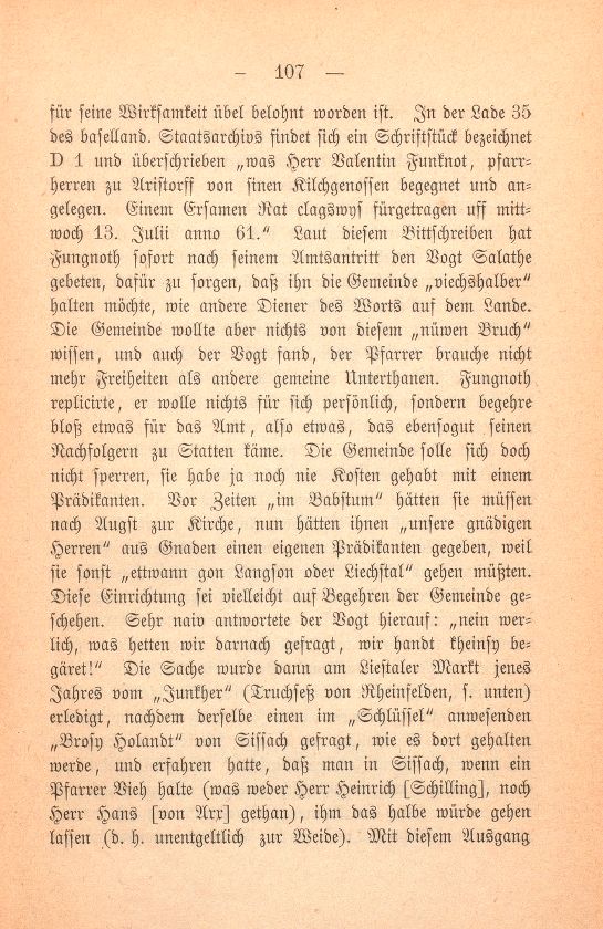 Geschichte der Pfarrei Arisdorf, nach handschriftlichen Quellen dargestellt – Seite 3