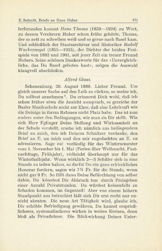 Briefe an Hans Huber – Seite 2