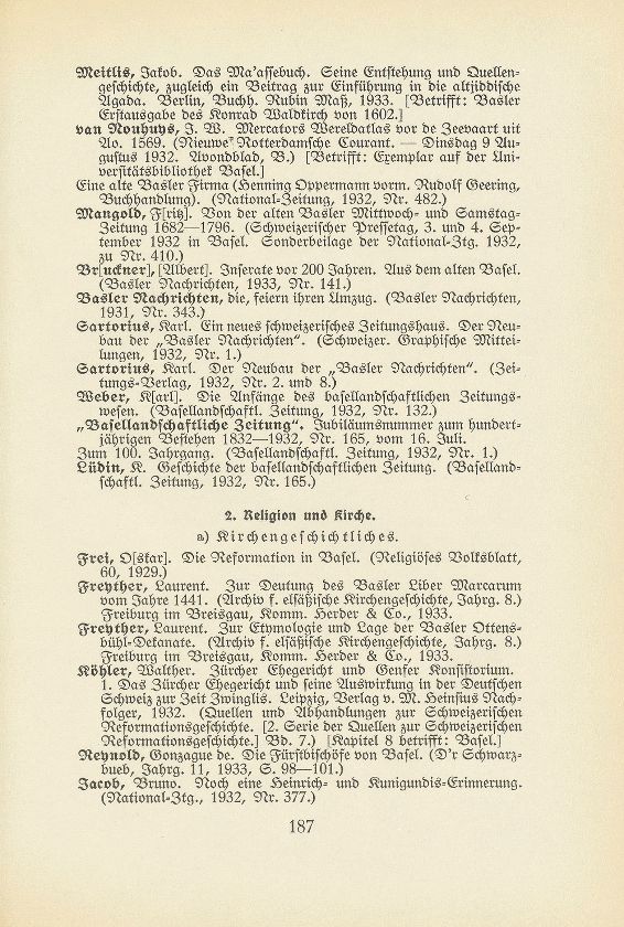 Basler Bibliographie 1933 – Seite 2