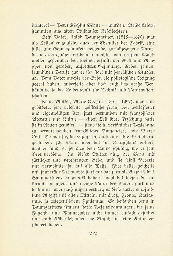 Adolf Baumgartner. 1855-1930 – Seite 2