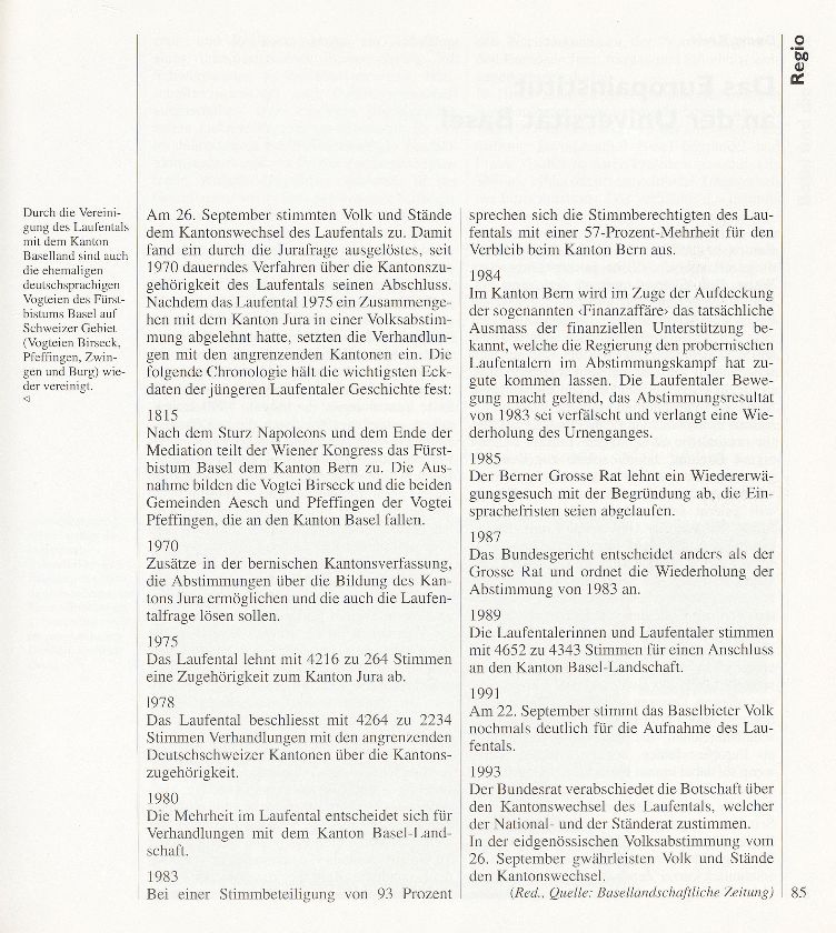 Das Laufental schliesst sich Baselland an – Seite 2