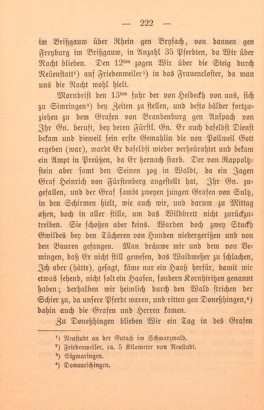 Felix Platters Reiss gen Simringen auf Graf Christofel von Zolleren Hochzeith – Seite 2