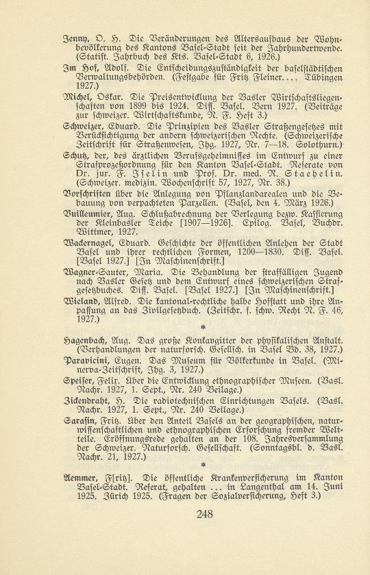 Basler Bibliographie 1927 – Seite 3