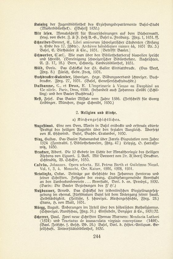 Basler Bibliographie 1931 – Seite 2