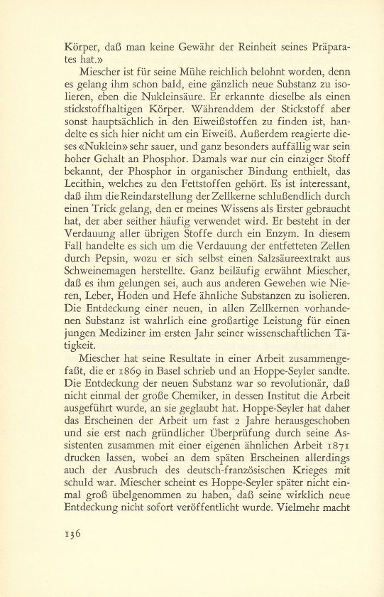 Friedrich Miescher, der Entdecker der Nukleinsäuren (1844-1895) – Seite 3