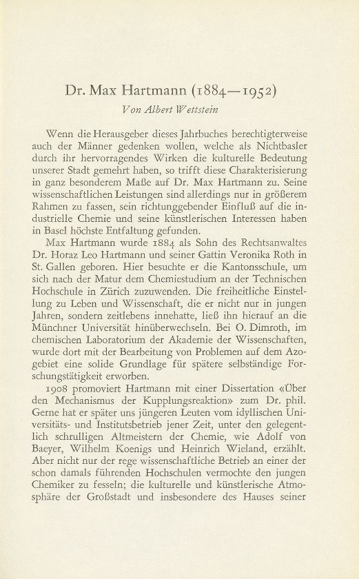Dr. Max Hartmann (1884-1952) – Seite 1