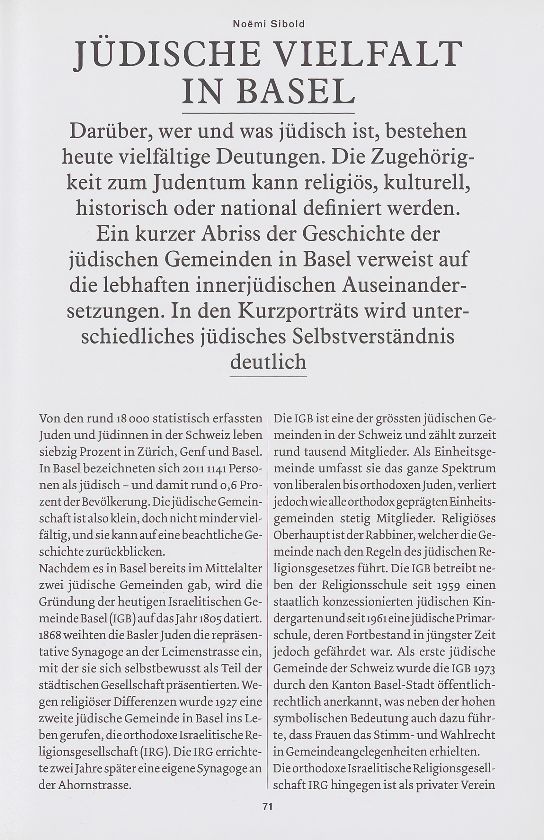 Jüdische Vielfalt in Basel – Seite 2