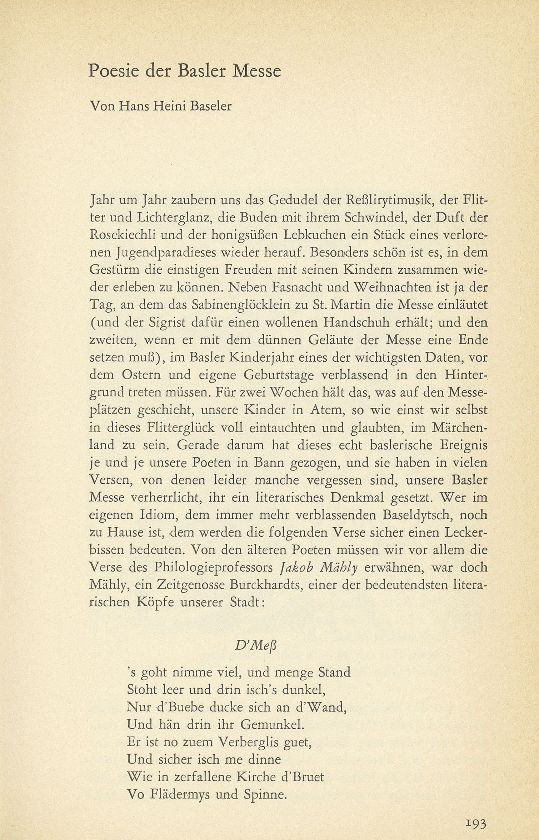 Poesie der Basler Messe – Seite 1