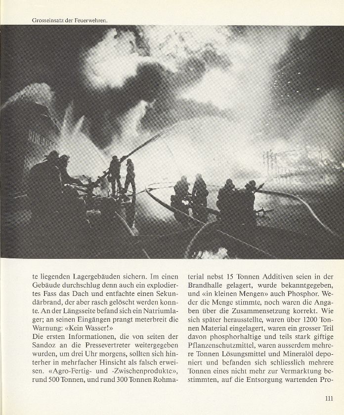 Brandkatastrophe und Chemiealarm am 1. November 1986 – Seite 2