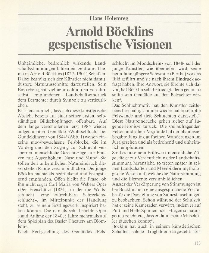 Arnold Böcklins gespenstische Visionen – Seite 1