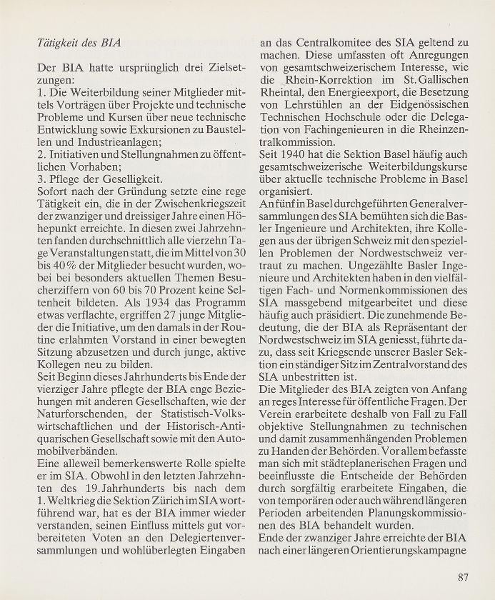 Die hundertjährige Geschichte des Basler Ingenieur- und Architekten-Vereins – Seite 3