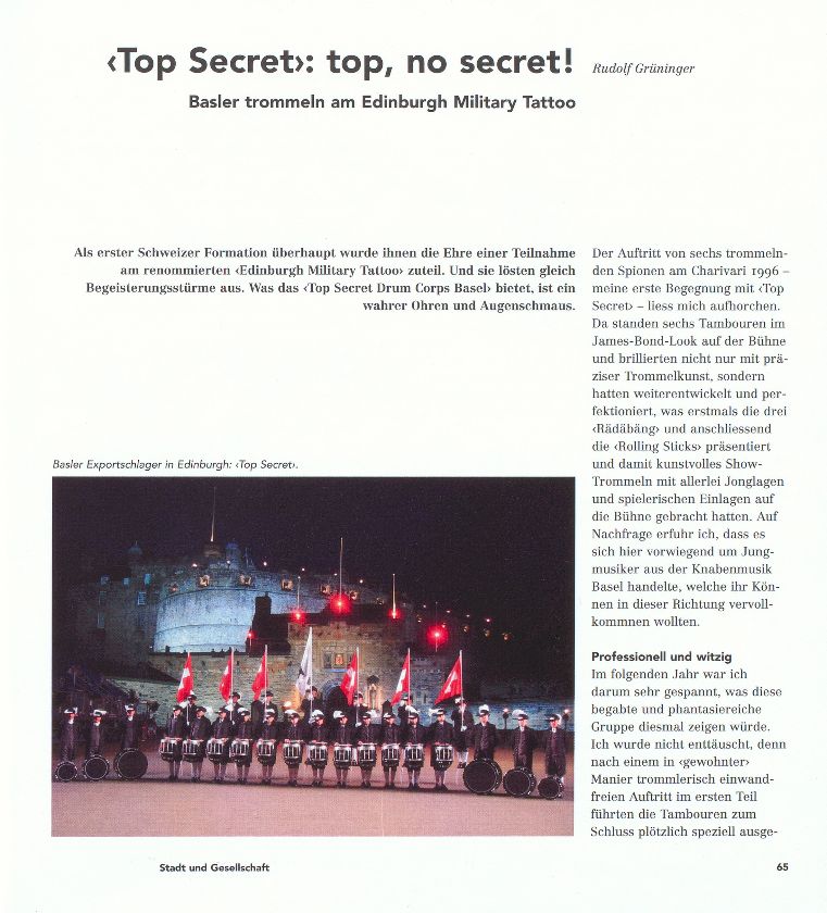 ‹Top Secret›: top, no secret! – Seite 1