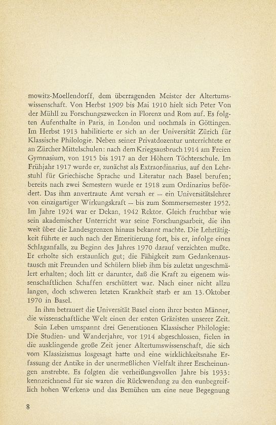 Peter Von der Mühll (1. August 1885 – 13. Oktober 1970) – Seite 2