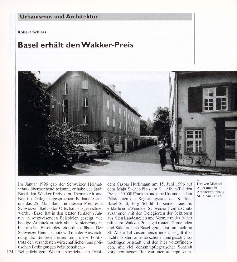 Basel erhält den Wakker-Preis – Seite 1