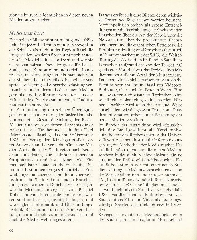Medienstadt Basel: auf dem Weg zu neuen Inhalten – Seite 3