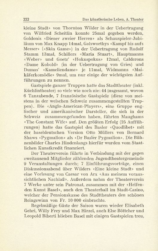Das künstlerische Leben in Basel vom 1. Oktober 1942 bis 30. September 1943 – Seite 3