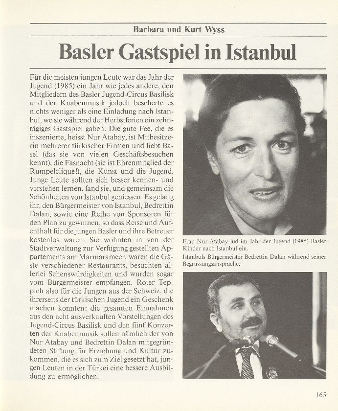 Basler Gastspiel in Istanbul – Seite 1