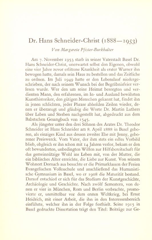 Dr. Hans Schneider-Christ (1888-1953) – Seite 1