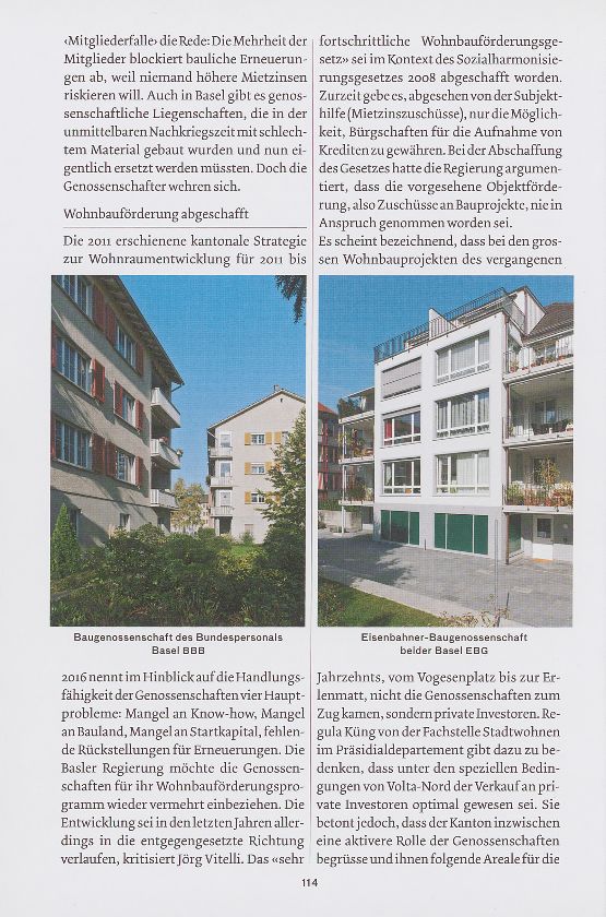 Neuer Frühling für die Basler Genossenschaften? Stadtentwicklung und Architektur – Seite 3