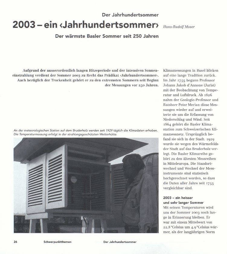 2003- ein ‹Jahrhundertsommer› – Seite 1
