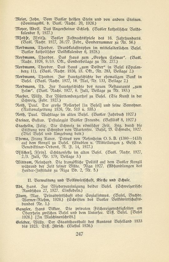 Basler Bibliographie 1927 – Seite 2