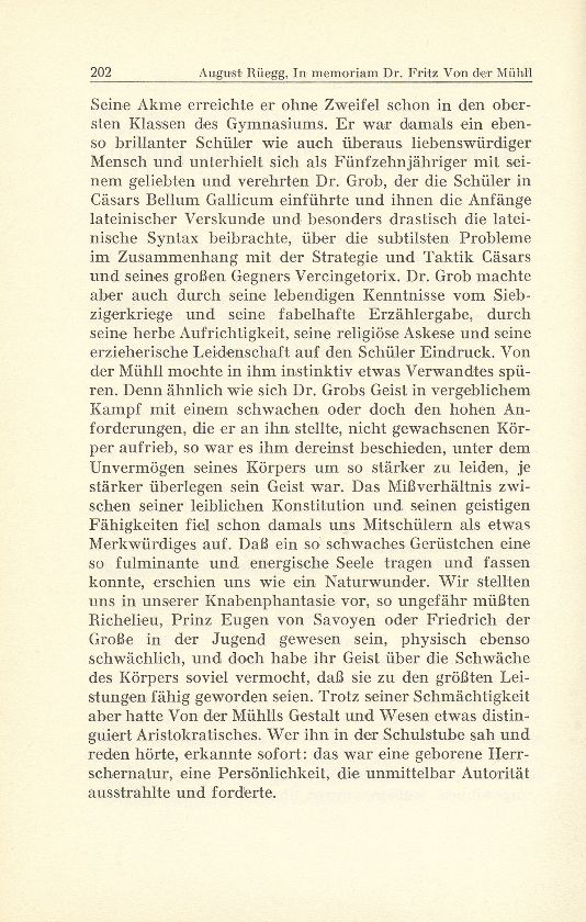 In memoriam Dr. Fritz Von der Mühll † 15. Mai 1942 – Seite 2