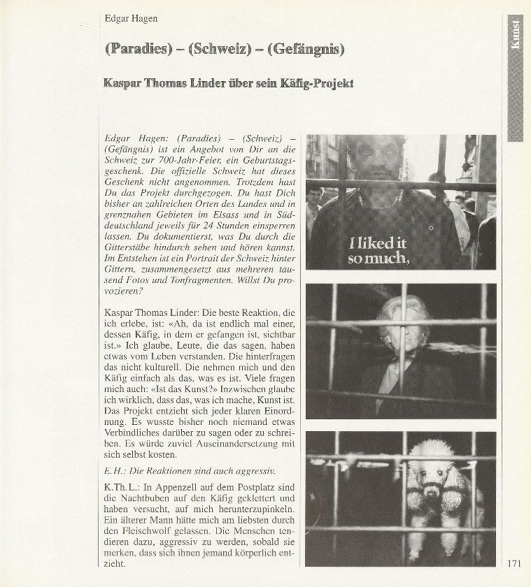 (Paradies) – (Schweiz) – (Gefängnis) – Seite 1