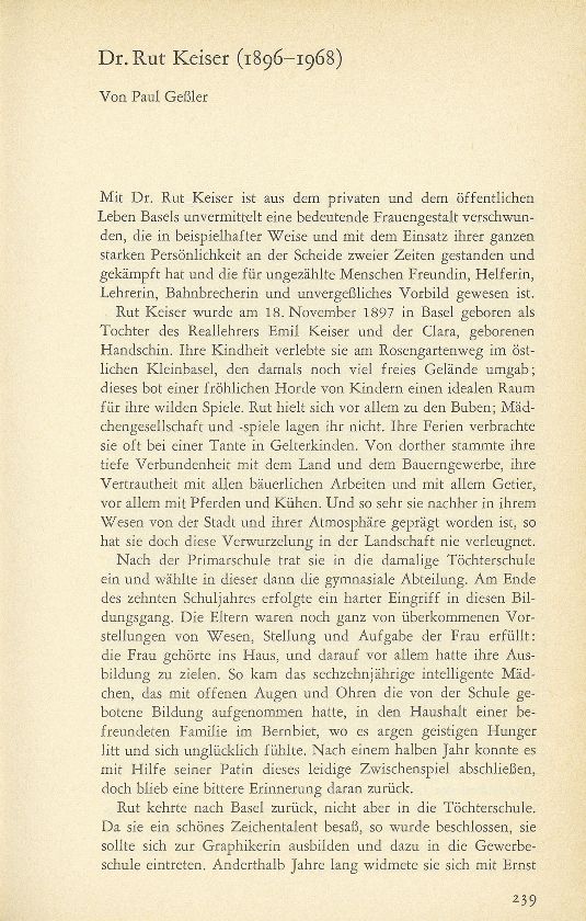 Dr. Rut Keiser (1896-1968) – Seite 1