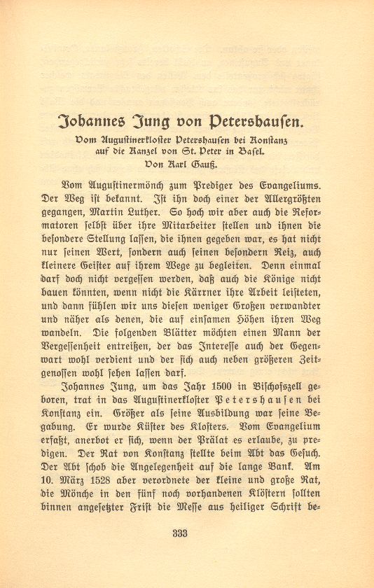 Johannes Jung von Petershausen – Seite 1