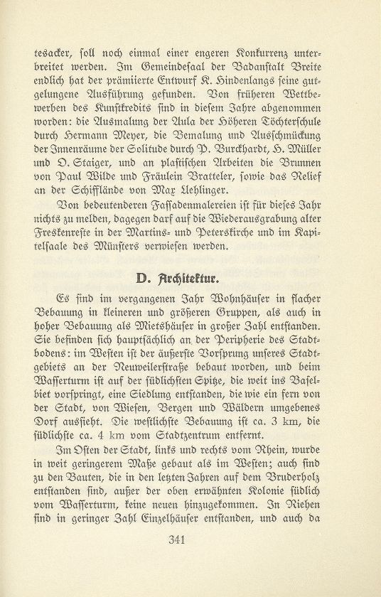 Das künstlerische Leben in Basel vom 1. Oktober 1927 bis 30. September 1928 – Seite 1