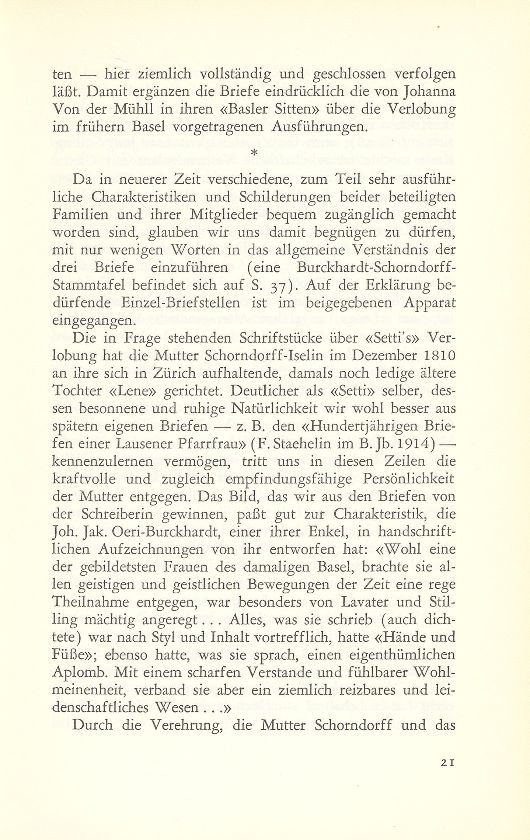 Eine Verlobung in Basel im Jahre 1810 – Seite 2