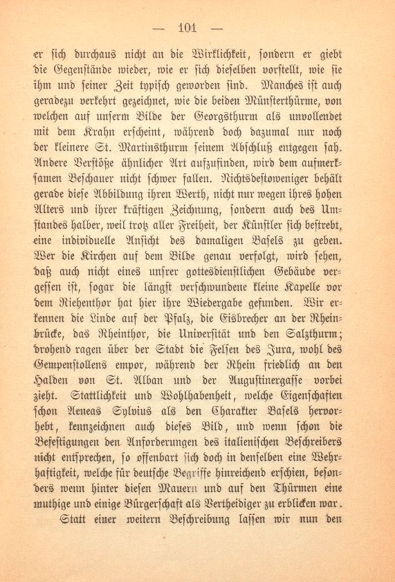 Zum Titelbild [Holzschnitt zu Basels Stadtbild in der Weltchronik des Hartmann Schedel (1493)] – Seite 2