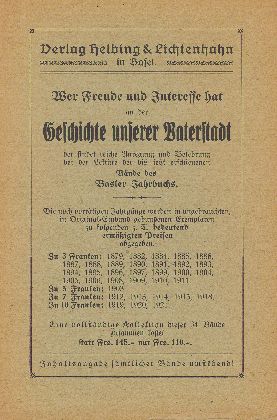 Basler Stadtbuch 1921