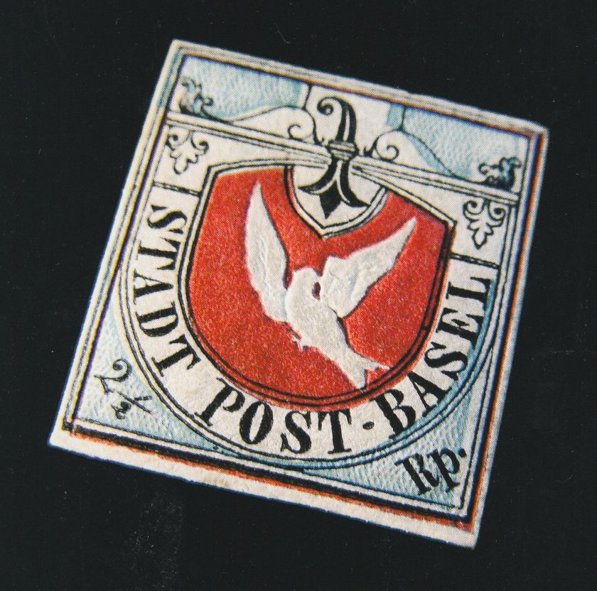 Basler Dybli, die erste dreifarbig gedruckte und geprägte Briefmarke der Welt – {source?html}