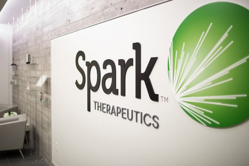 Am Hauptsitz von Spark Therapeutics in Philadelphia – {source?html}