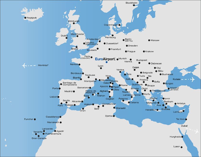 Streckennetz des EuroAirport  – {source?html}