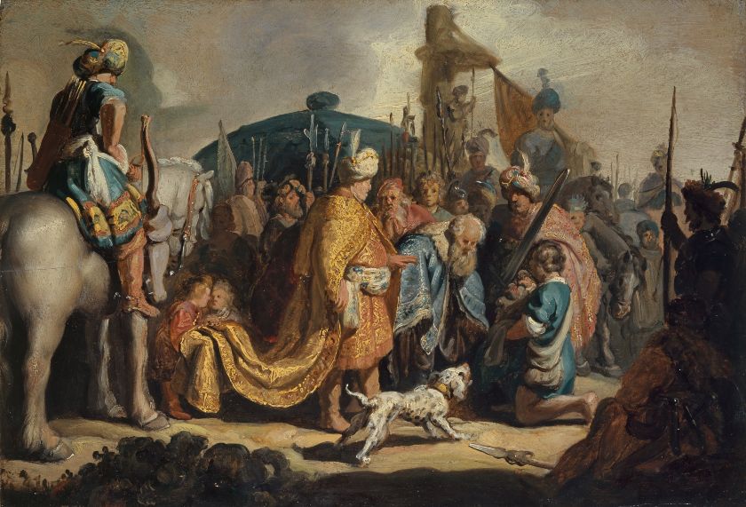 David übergibt Goliaths Haupt dem König Saul, 1627 – {source?html}